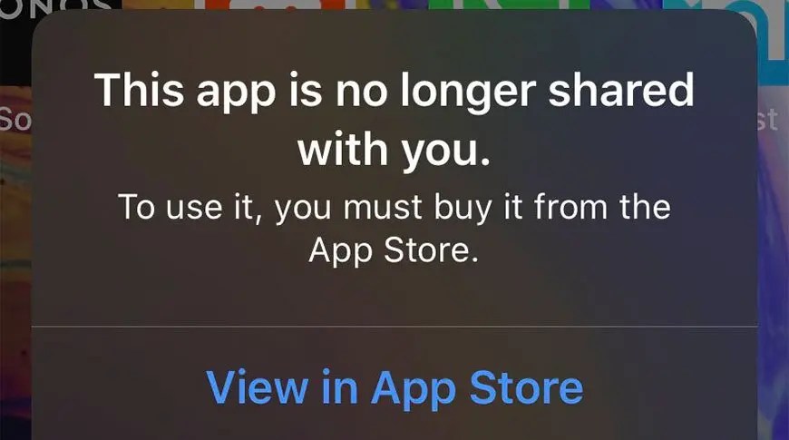 How to Fix ‘This App is No Longer Shared With You’ App Store Issue