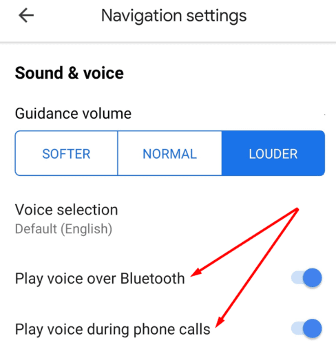 Google Maps Not Talking? Enable Play Voice Over Bluetooth