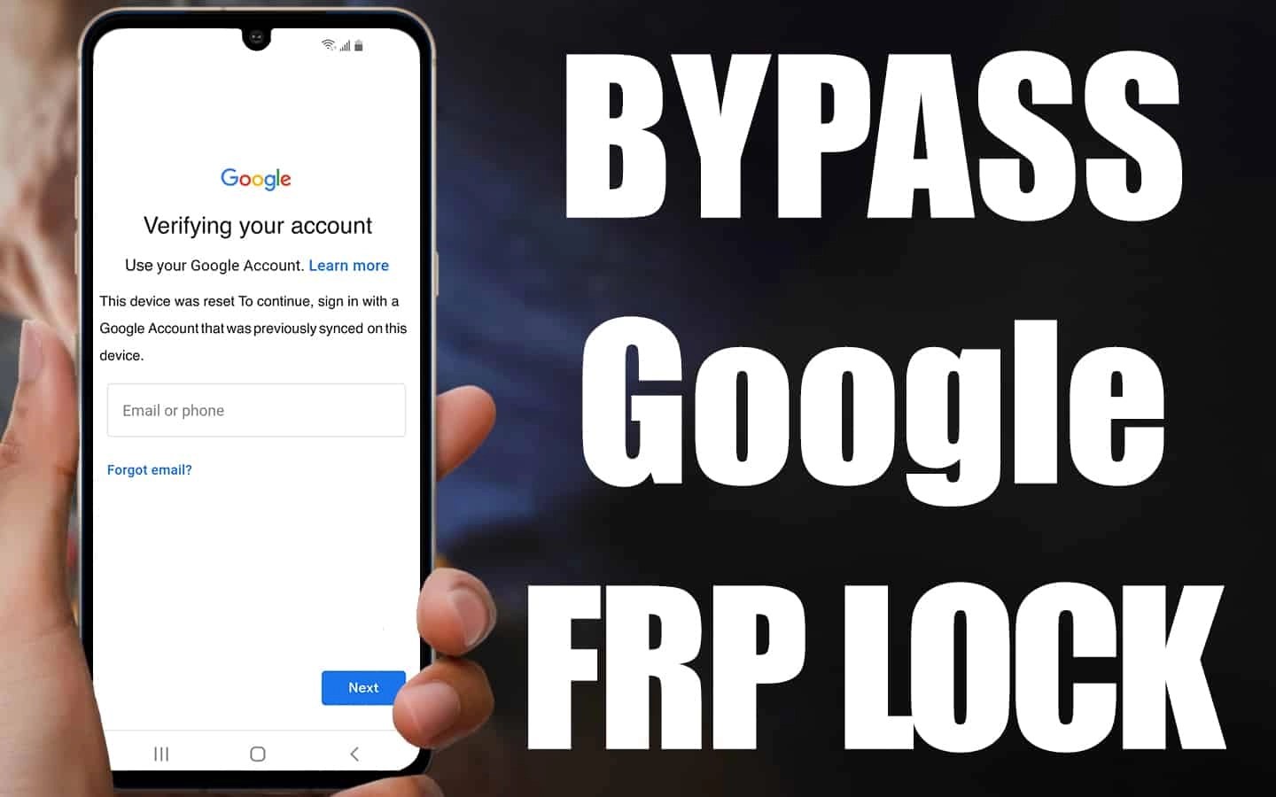 How To Bypass Google Verification On Android Phones