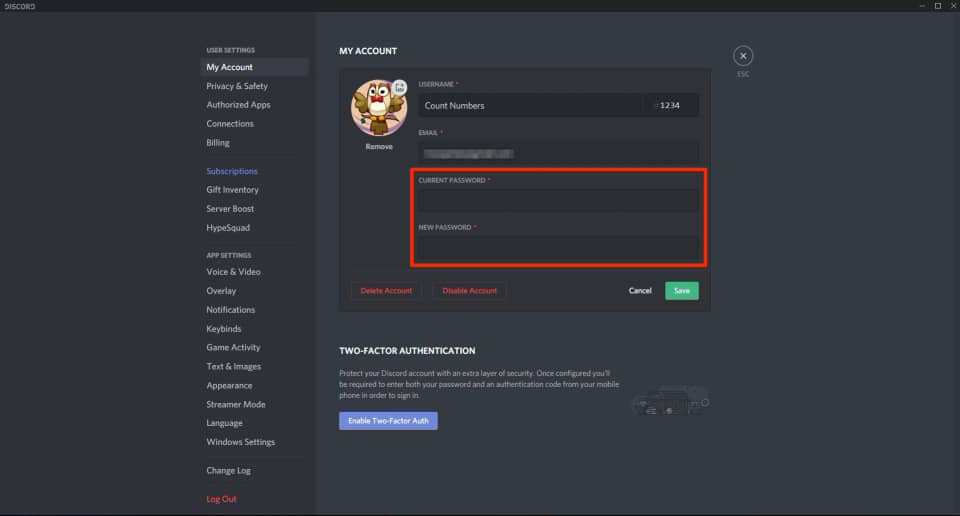 How To Change Your Discord Password Or Reset It