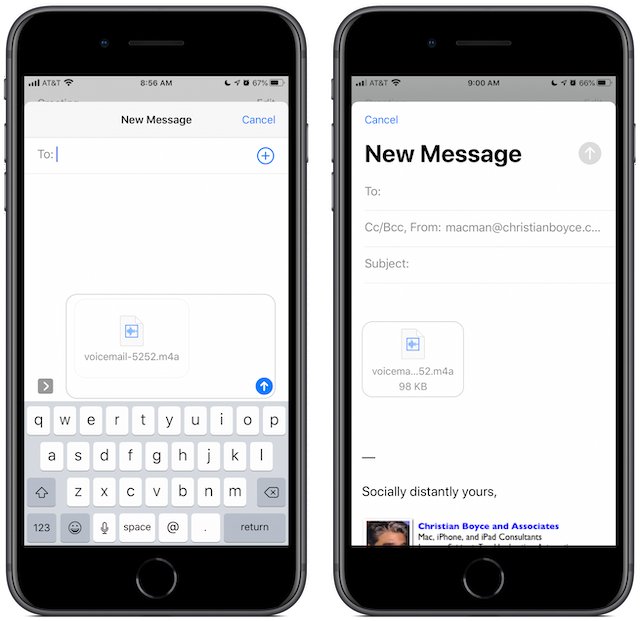How to Forward a voicemail message from your iPhone
