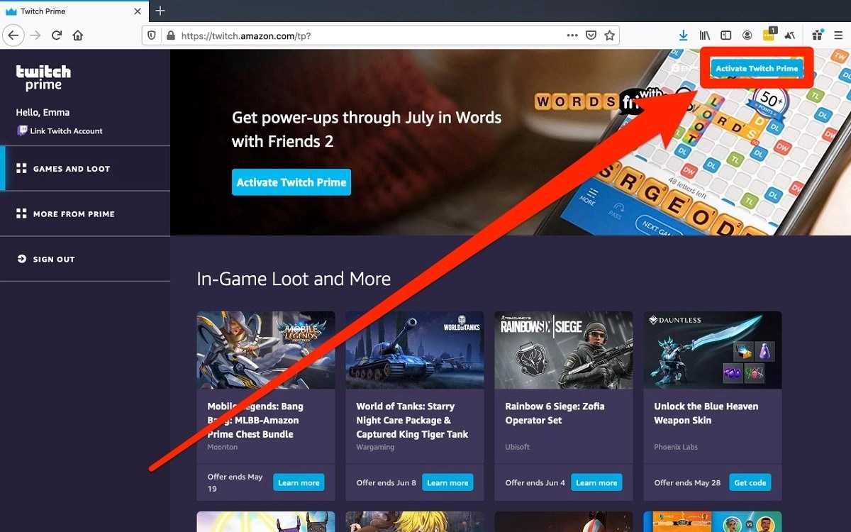 How to Link Amazon Prime to Twitch Account