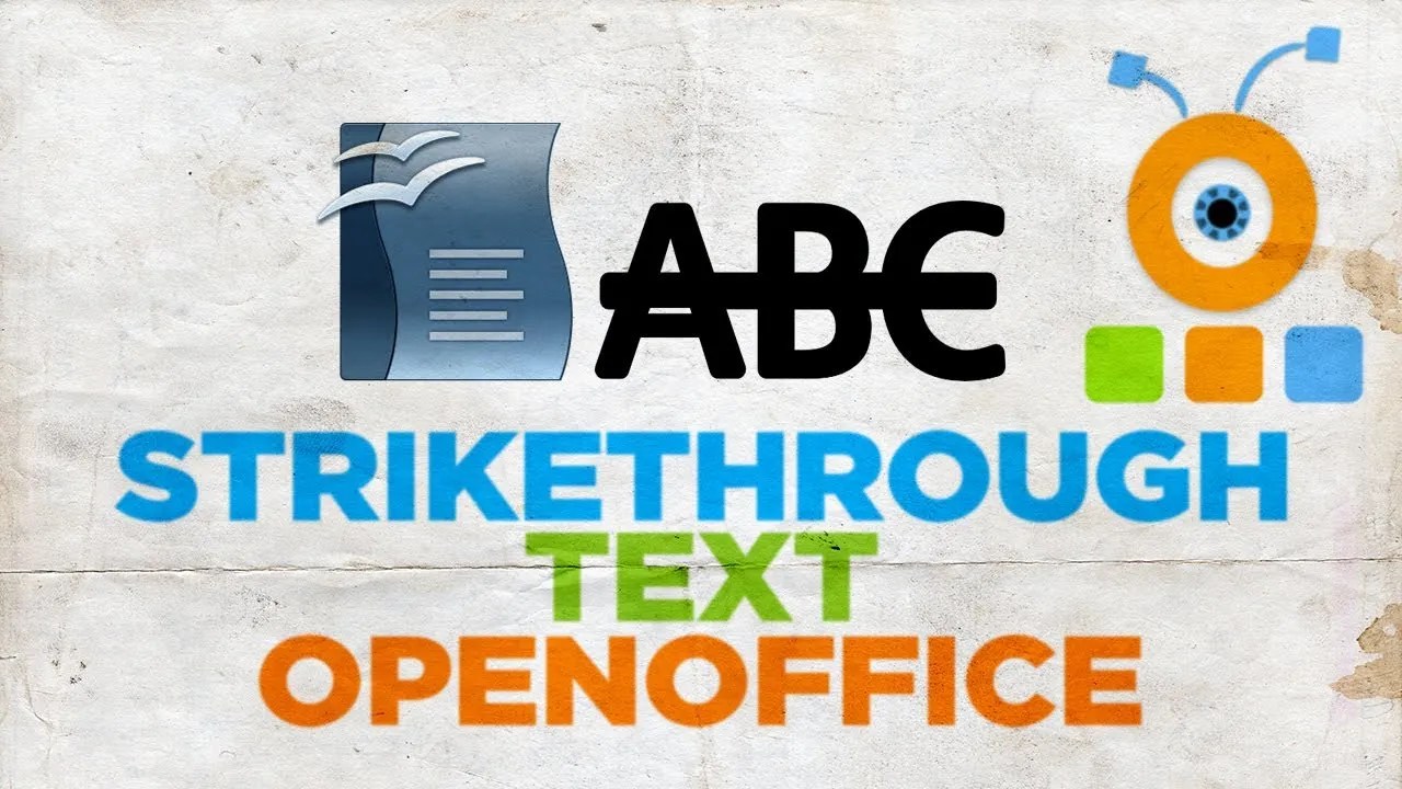 How to do a Strikethrough in OpenOffice