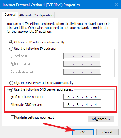 How to Switch to OpenDNS or Google DNS