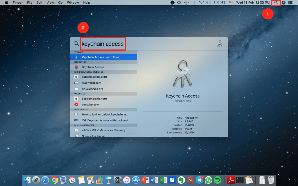 How to find wi-fi password on mac - using Keychain Access