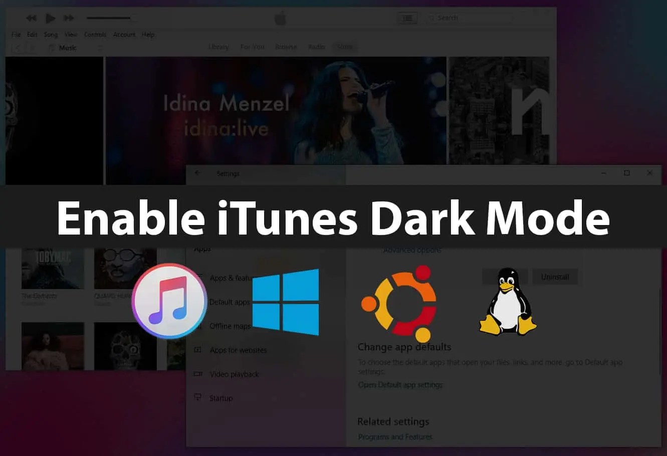 Using iTunes Dark Mode on Windows or Mac Easily