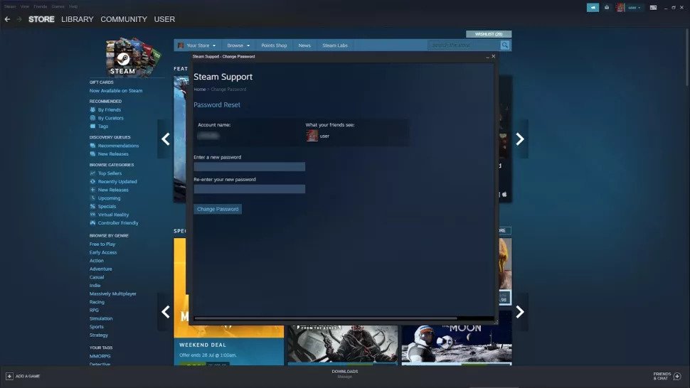 How To Change Your Steam Password Or Reset It