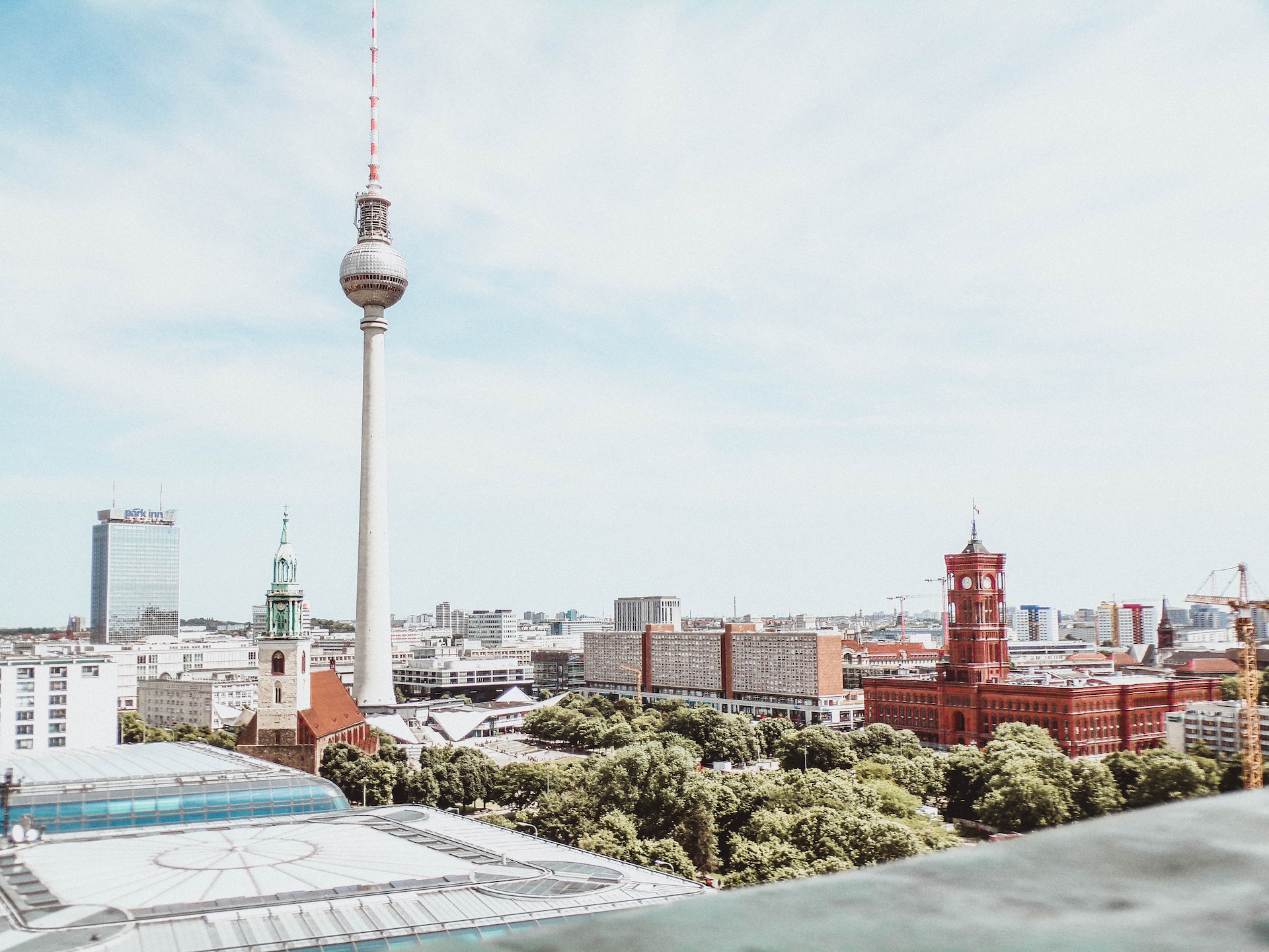 Berlin City Centre Aerial View