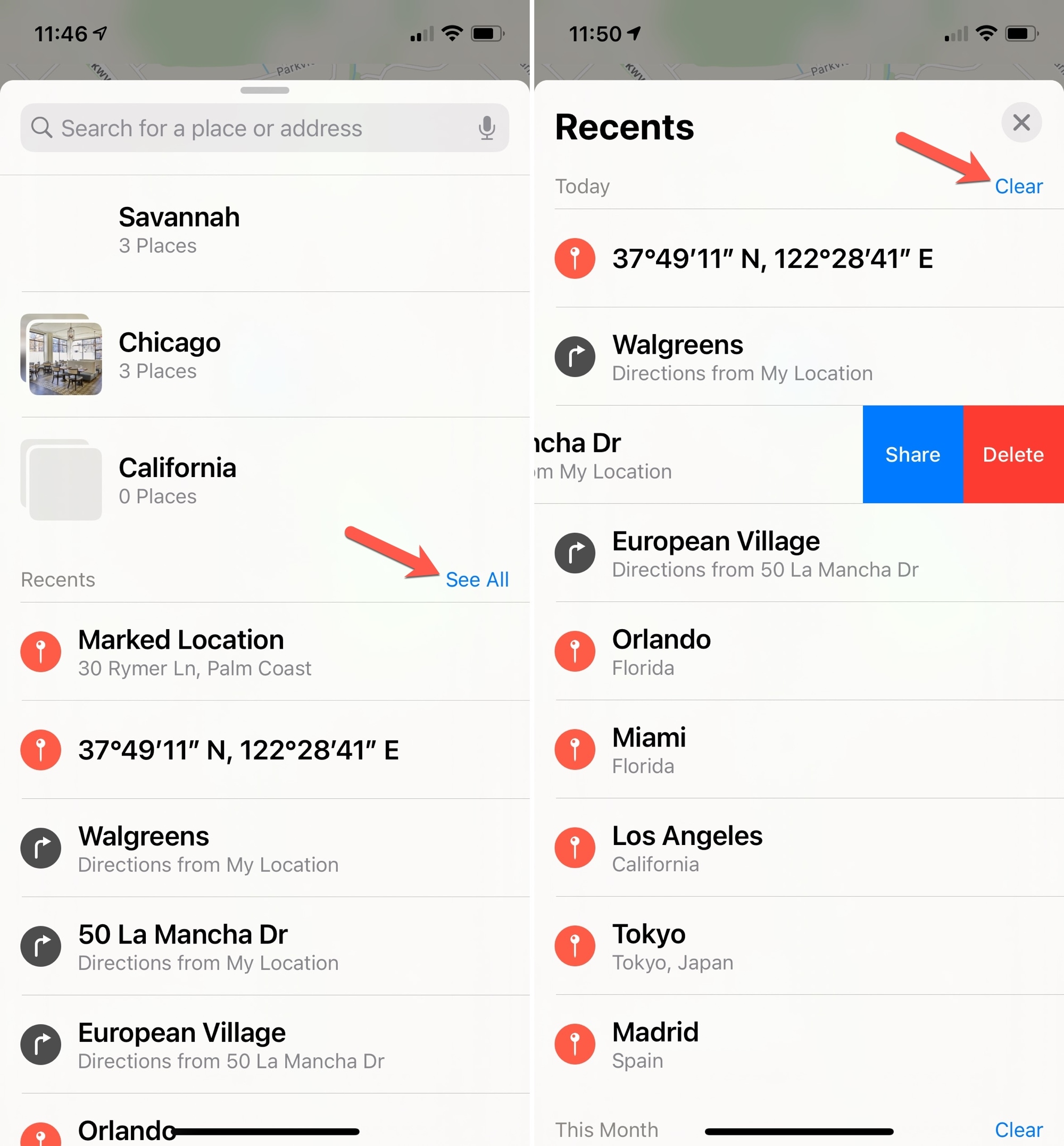How To Remove Favorites On Apple Maps