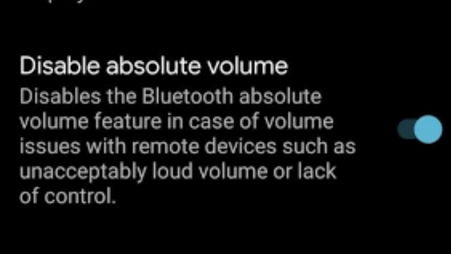 How To Disable Bluetooth Absolute Volume On Android?